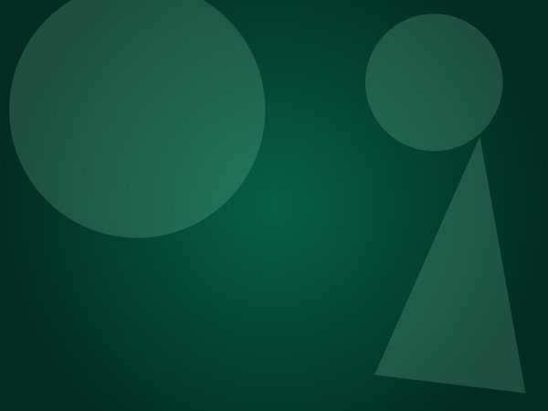 Abstract forest radial composition