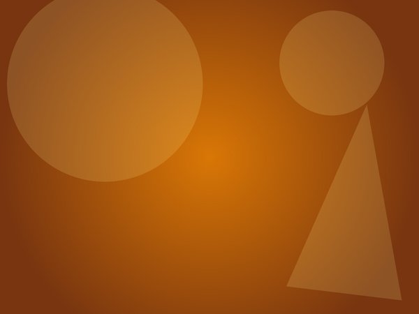 Abstract amber radial composition